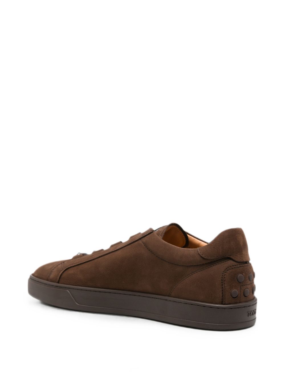 Sneakers in pelle in marrone 