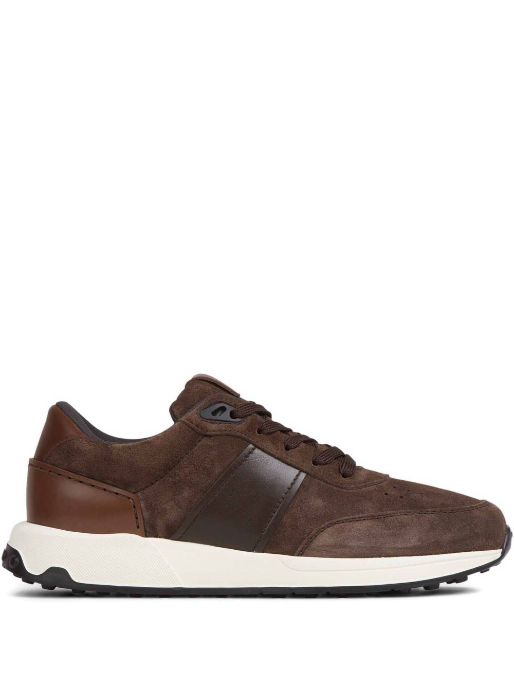 Sneakers in pelle scamosciata marrone 