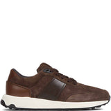 Sneakers in pelle scamosciata marrone 