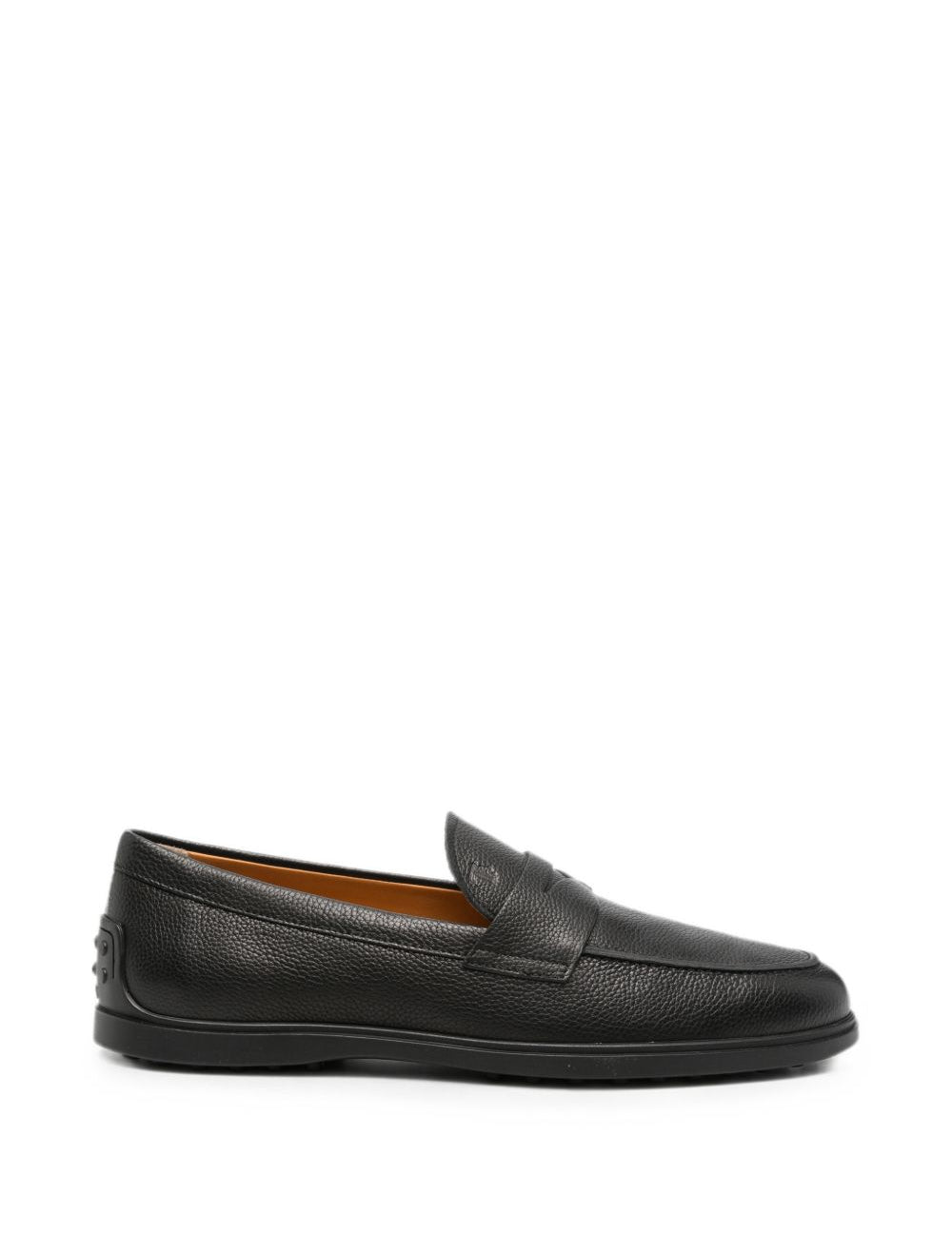 Mocassini in pelle in nero 