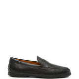 Mocassini in pelle in nero 