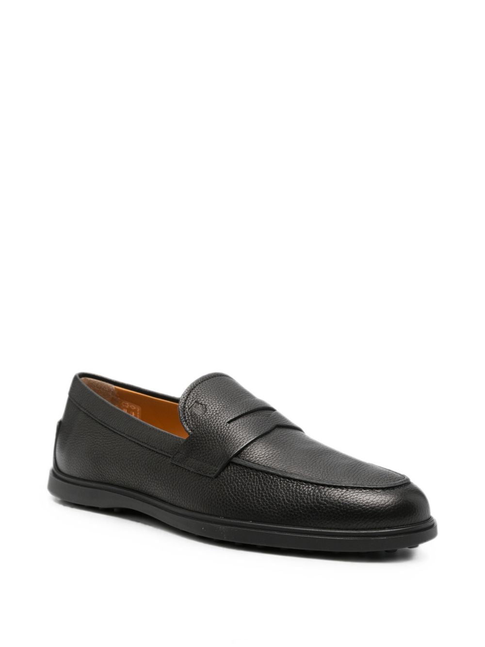 Mocassini in pelle in nero 