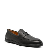 Mocassini in pelle in nero 