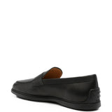 Mocassini in pelle in nero 