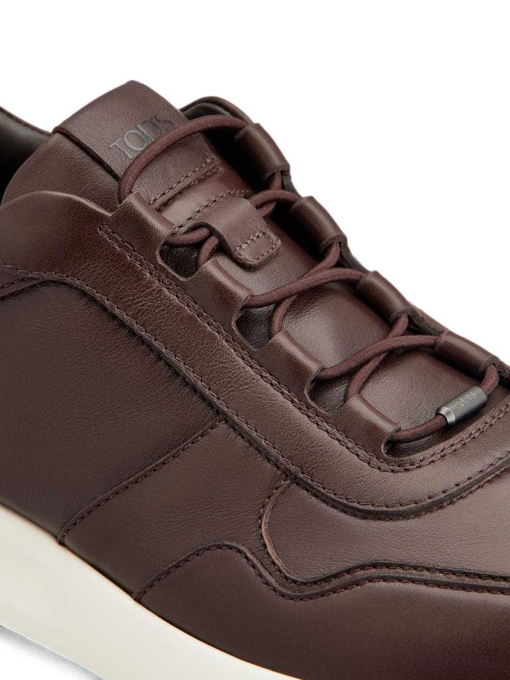 Sneakers Red Dot in Pelle in marrone 