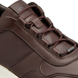 Sneakers Red Dot in Pelle in marrone 