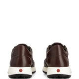 Sneakers Red Dot in Pelle in marrone 