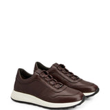 Sneakers Red Dot in Pelle in marrone 