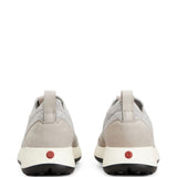 Sneakers Red Dot Socks in Maglia e Pelle Scamosciata in grigio 