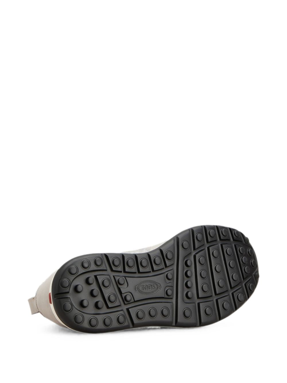 Sneakers Red Dot Socks in Maglia e Pelle Scamosciata in grigio 