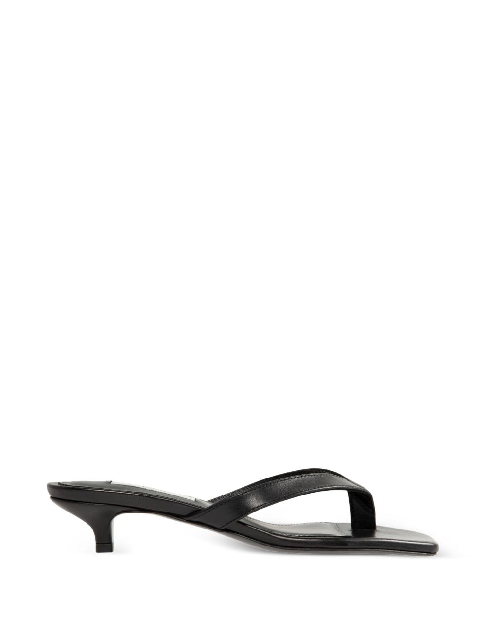 Sandali infradito in nappa in nero 