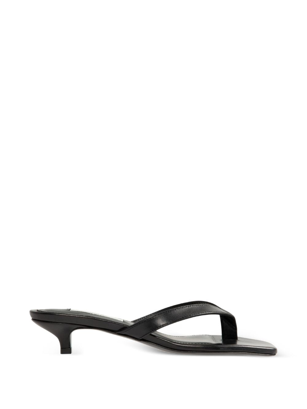 Sandali infradito in nappa in nero 