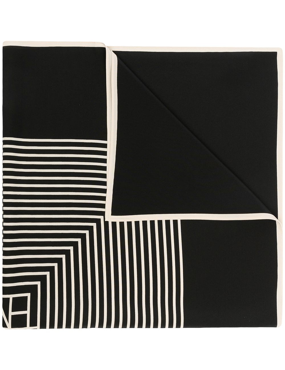 Foulard con stampa in nero toteme - donna 