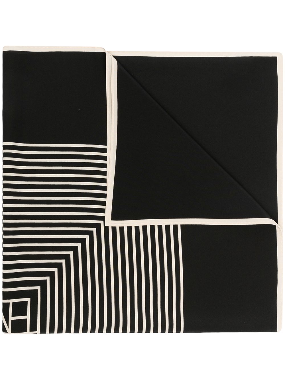 Foulard con stampa in nero toteme - donna 