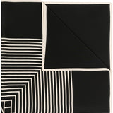Foulard con stampa in nero toteme - donna 