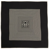 Foulard con stampa in nero toteme - donna 