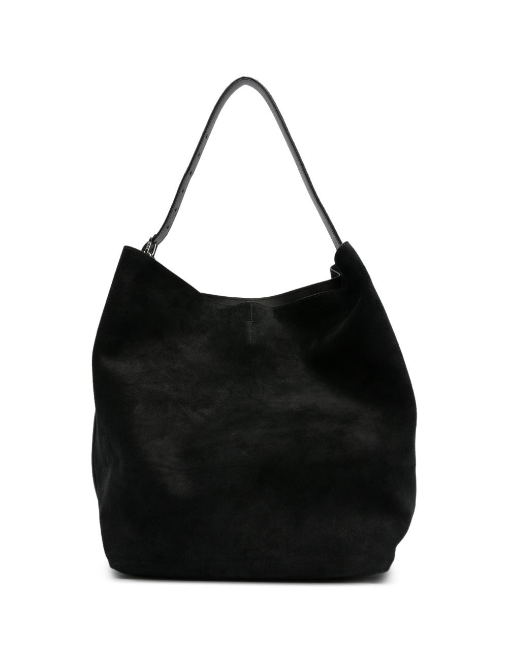 Borsa tote in suede nero 