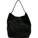 Borsa tote in suede nero 
