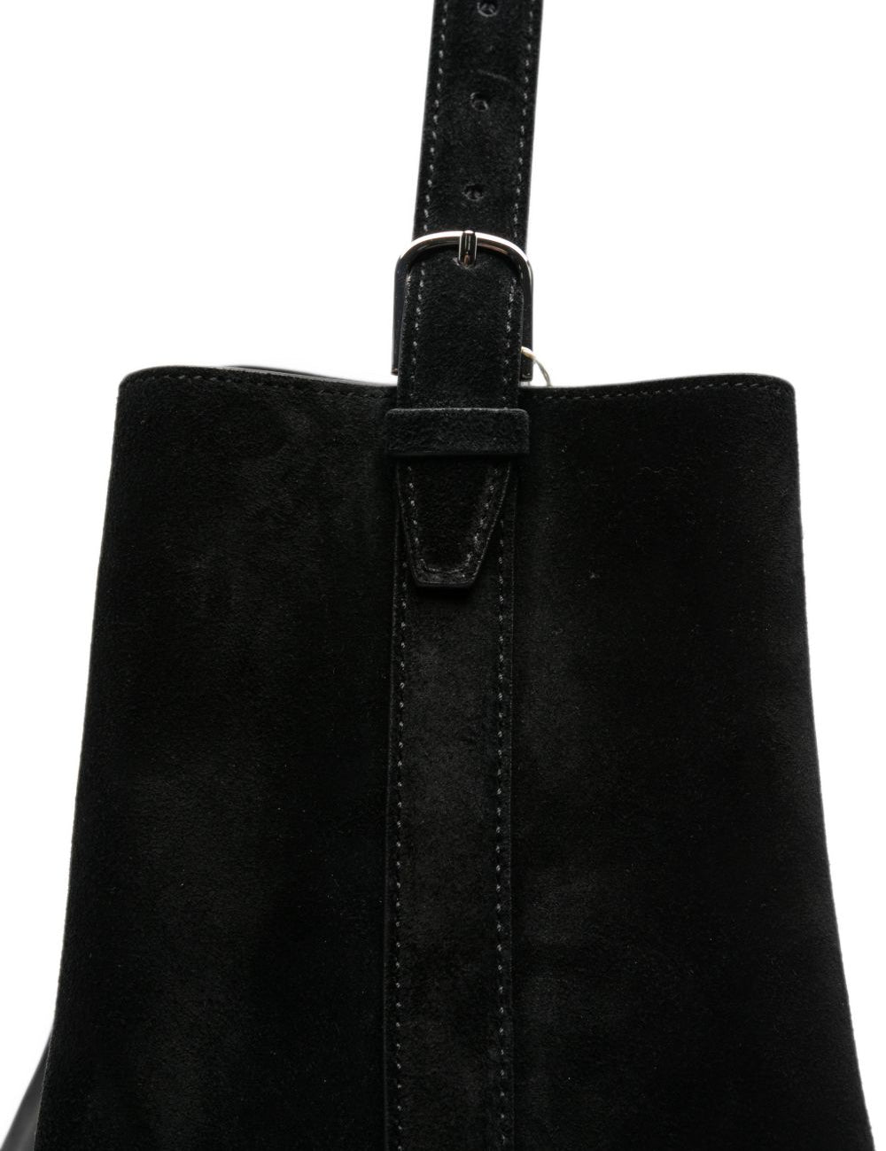 Borsa tote in suede nero 