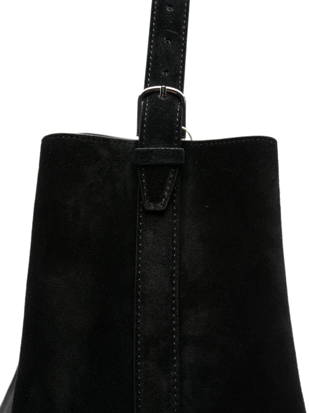 Borsa tote in suede nero 