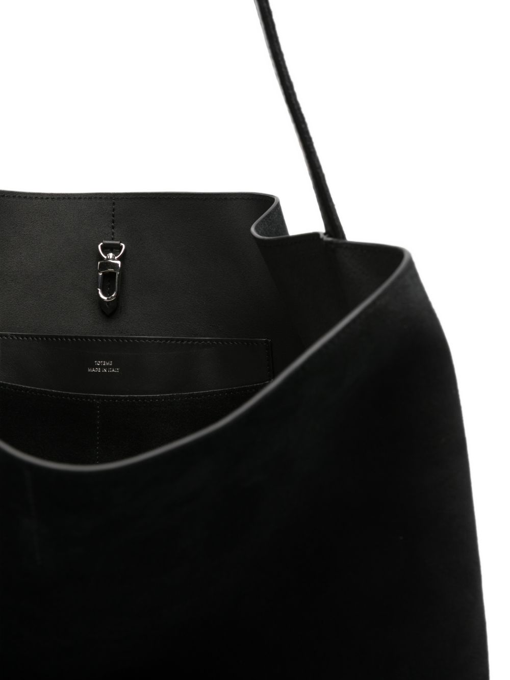 Borsa tote in suede nero 