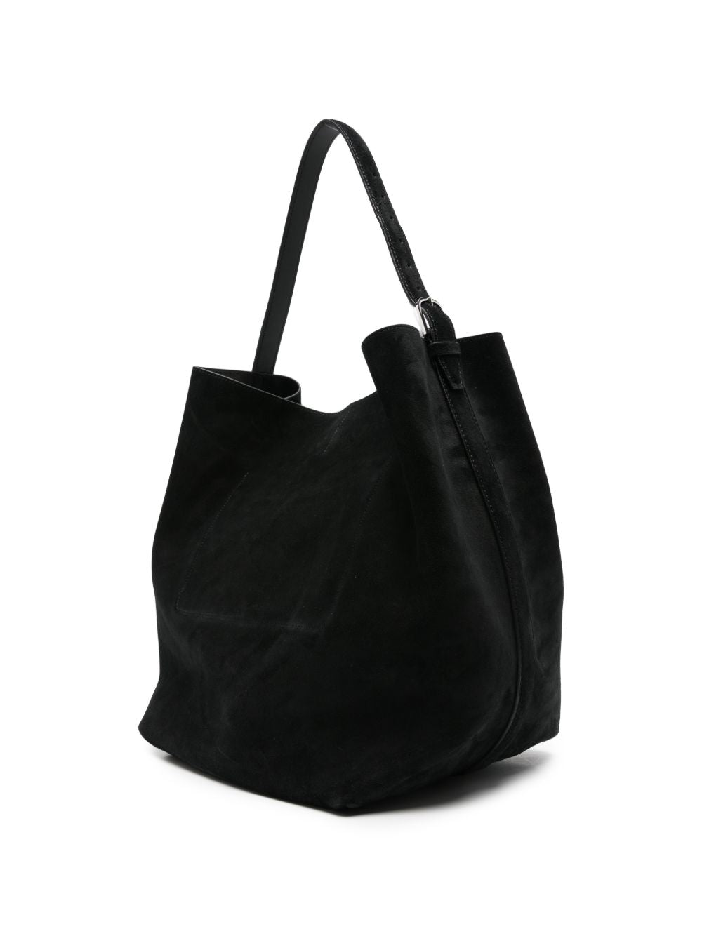 Borsa tote in suede nero 