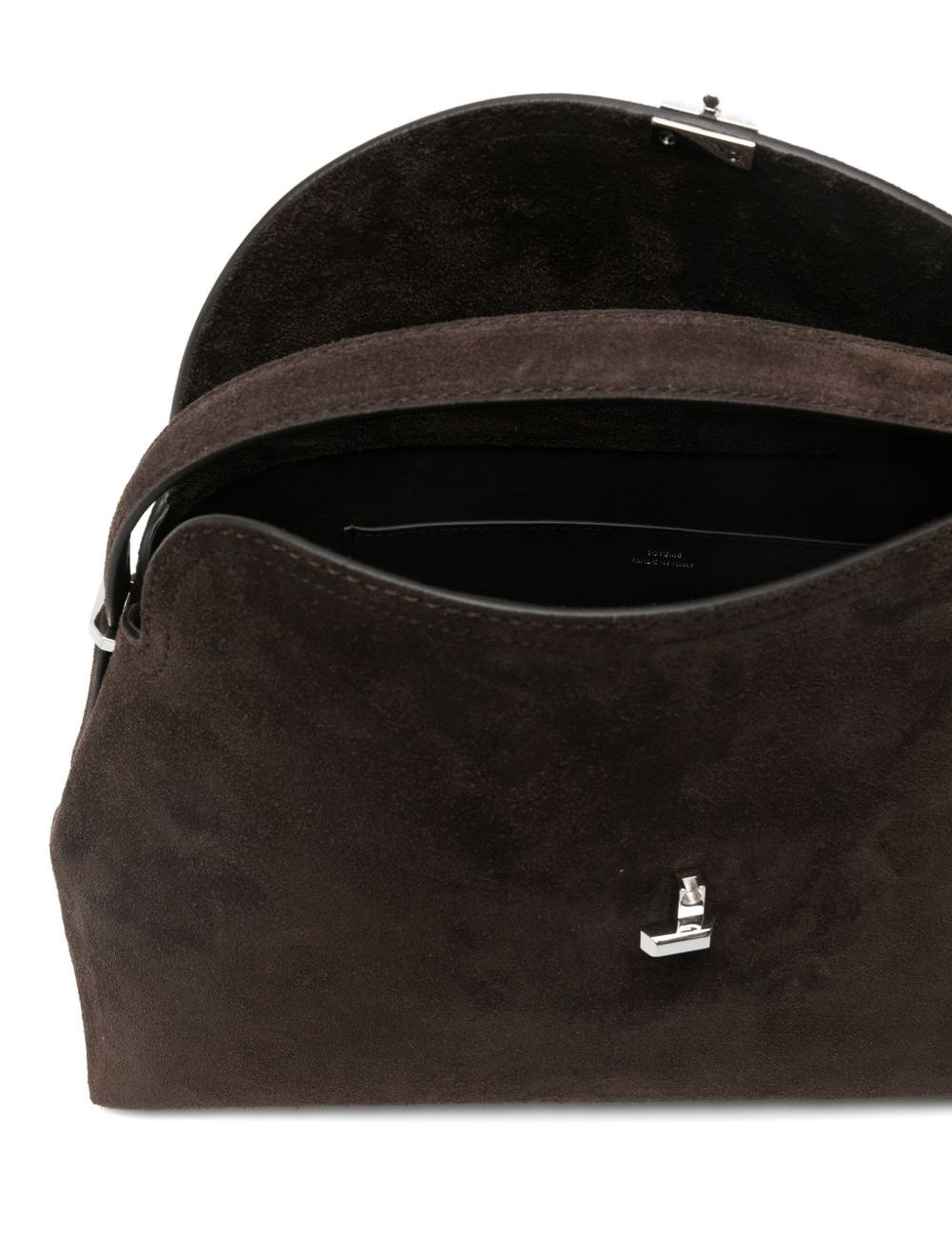 Borsa a mano T-lock in marrone 