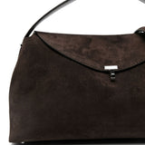 Borsa a mano T-lock in marrone 