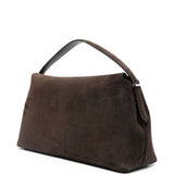 Borsa a mano T-lock in marrone 