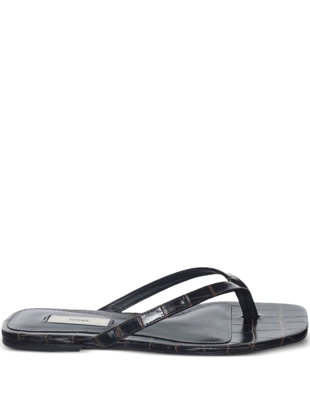 Sandali infradito in marrone cocco toteme - donna 