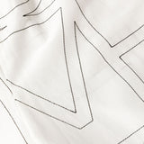 Pantaloni con monogramma ricamato in bianco Toteme - donna 