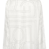 Camicia con monogramma in bianco 