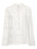 Camicia con monogramma in bianco