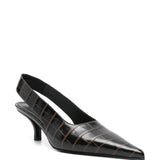 Décolleté slingback in marrone cocco toteme - donna 