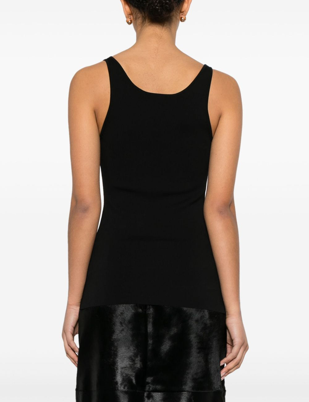 Canotta in maglia in nero Toteme - donna 