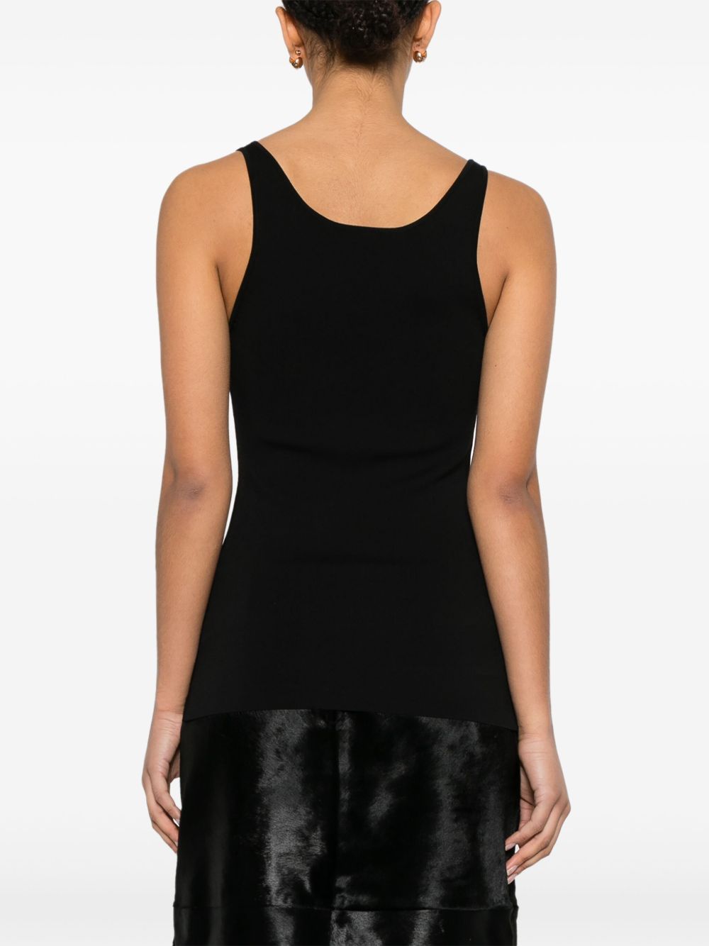 Canotta in maglia in nero Toteme - donna 