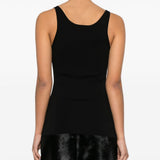 Canotta in maglia in nero Toteme - donna 