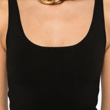 Canotta in maglia in nero Toteme - donna 