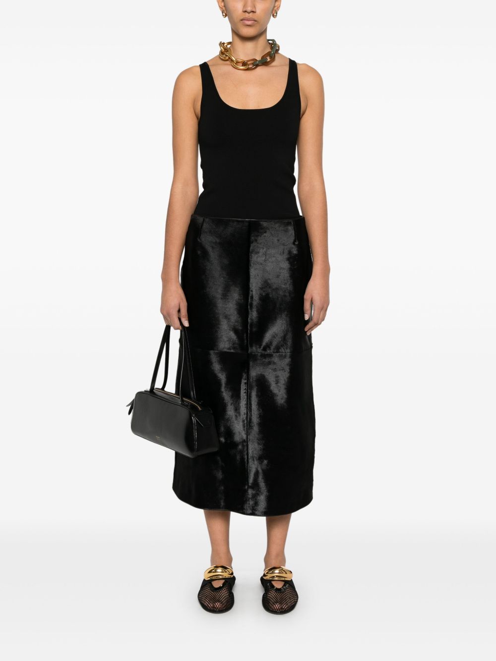 Canotta in maglia in nero Toteme - donna 