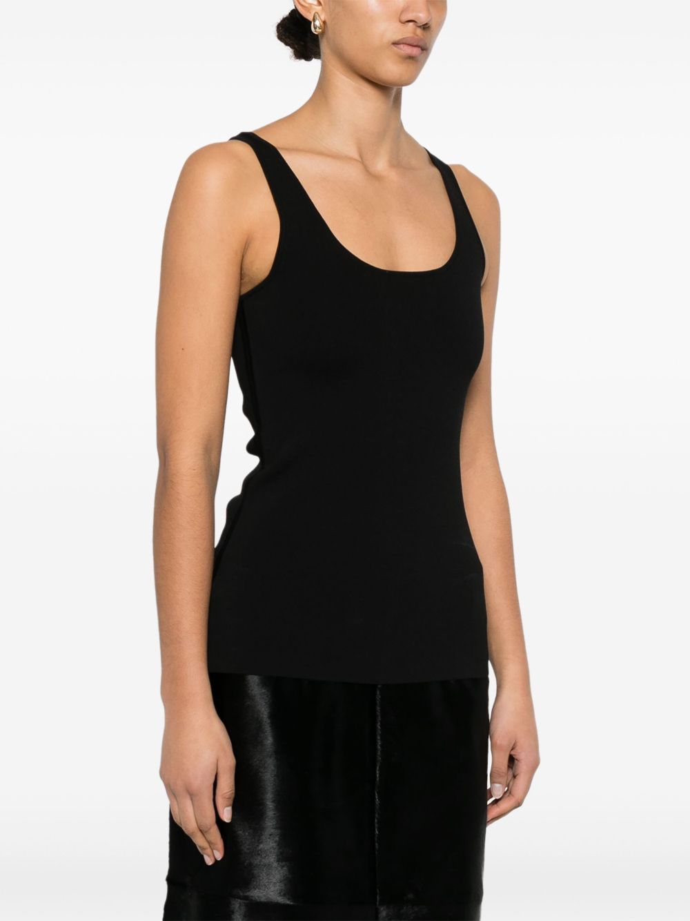 Canotta in maglia in nero Toteme - donna 