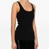 Canotta in maglia in nero Toteme - donna 