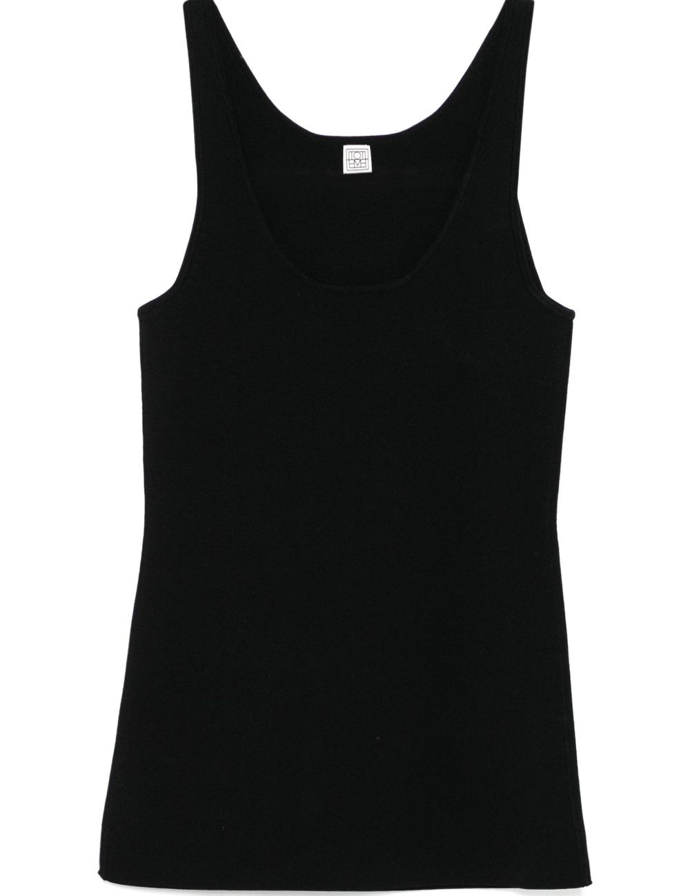 Canotta in maglia in nero Toteme - donna 