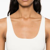 Canotta lavorata a maglia in bianco Toteme - donna 
