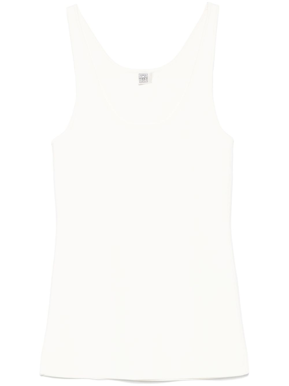 Canotta lavorata a maglia in bianco Toteme - donna 