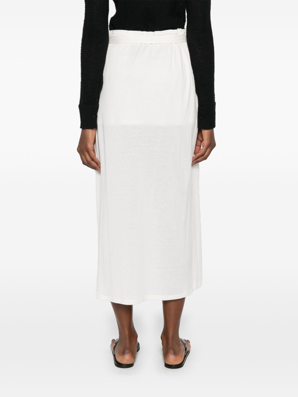 Gonna midi a portafoglio in bianco Toteme - donna 