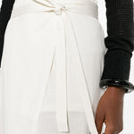 Gonna midi a portafoglio in bianco Toteme - donna 