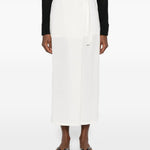 Gonna midi a portafoglio in bianco Toteme - donna 