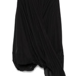 Gonna drapeggiata cocoon in nero Toteme - donna 