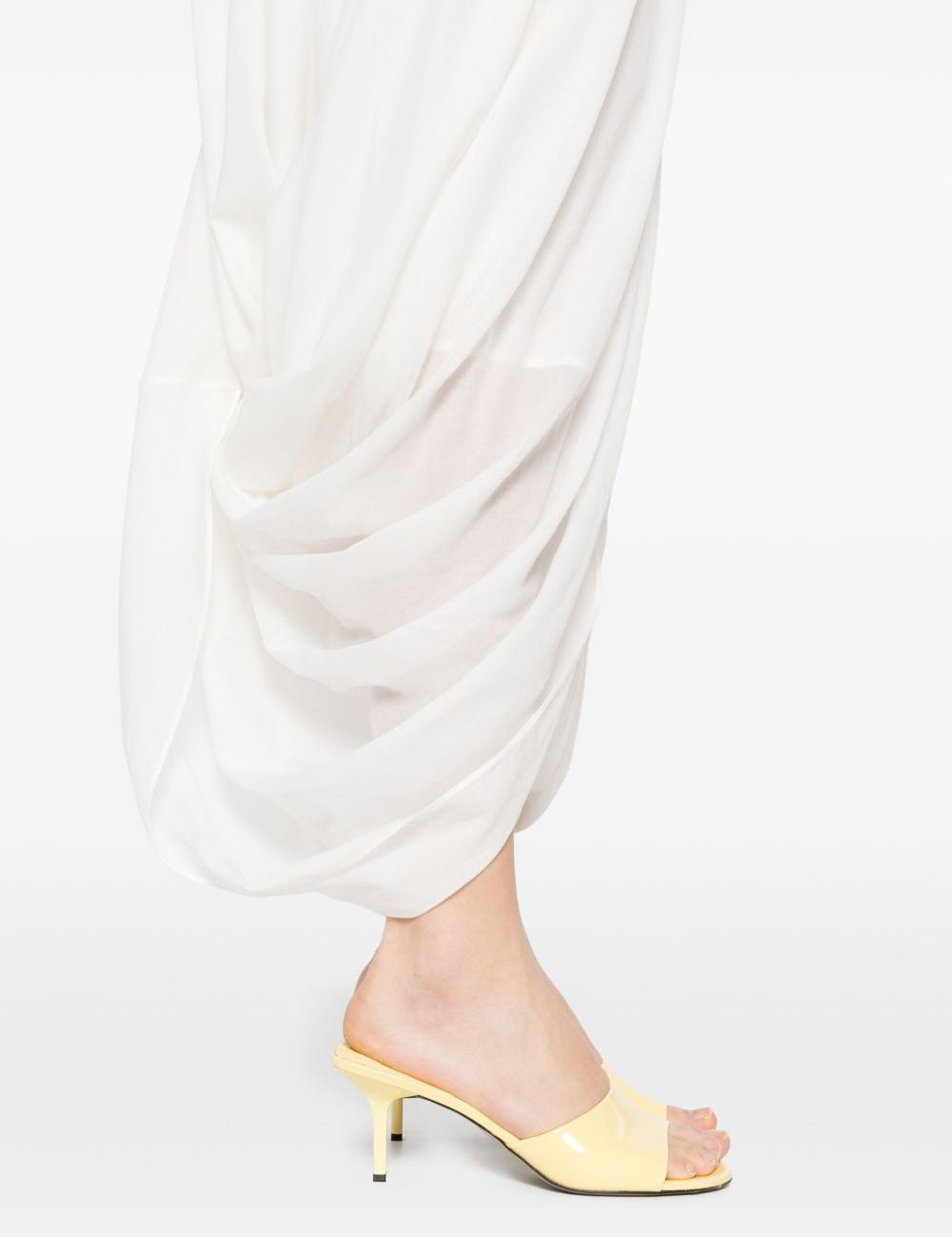 Gonna drapeggiata cocoon in bianco Toteme - donna 
