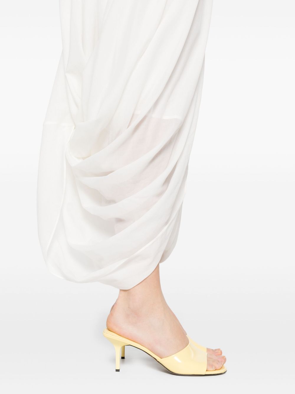 Gonna drapeggiata cocoon in bianco Toteme - donna 